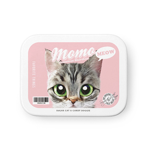 Momo the American shorthair cat Retro Tin Case MINIMINI