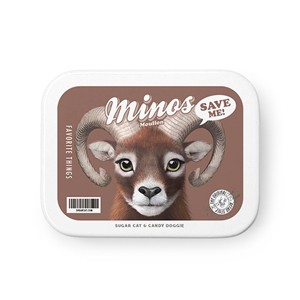 Minos the Mouflon Retro Tin Case MINIMINI