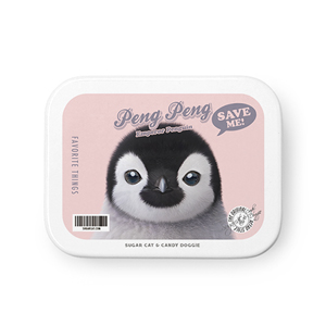 Peng Peng the Baby Penguin Retro Tin Case MINIMINI