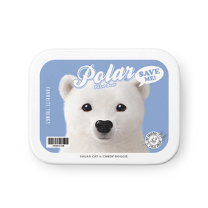 Polar the Polar Bear Retro Tin Case MINIMINI