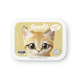 Sandy the Sand cat Retro Tin Case MINIMINI