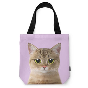 Lulu the Tabby cat Mini Tote Bag