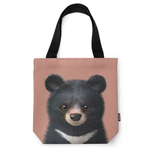 Bandal the Aisan Black Bear Mini Tote Bag