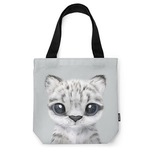 Yungki the Snow Leopard Mini Tote Bag