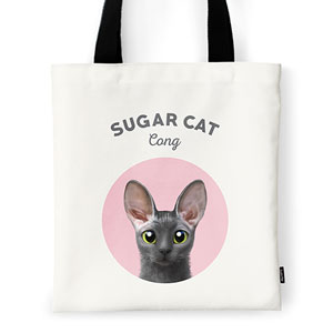 Cong the Cornish Rex Ivory Tote Bag