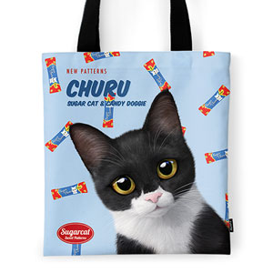 Byeol the Tuxedo Cat&#039;s Churu New Patterns Tote Bag