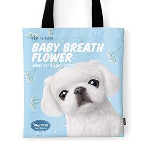 Happy’s Baby Breath Flower New Patterns Tote Bag