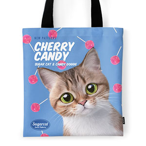 Mar’s Cherry Candy New Patterns Tote Bag