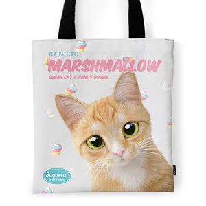 Roy the Cheese Tabby’s Marshmallow New Patterns Tote Bag