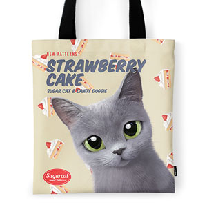 Roy’s Strawberry Cake New Patterns Tote Bag