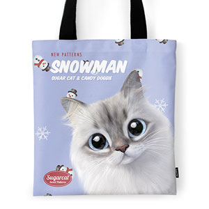 Shasha’s Snowman New Patterns Tote Bag