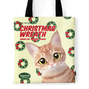 Ssol’s Christmas Wreath New Patterns Tote Bag