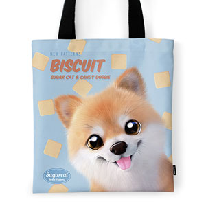 Tan the Pomeranian’s Biscuit New Patterns Tote Bag