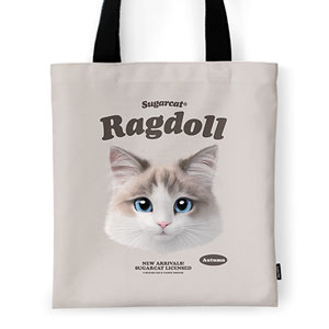 Autumn the Ragdoll TypeFace Tote Bag