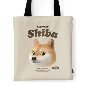 Doge the Shiba Inu (GOLD ver.) TypeFace Tote Bag