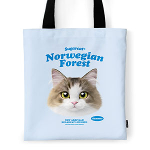 Summer the Norwegian Froest TypeFace Tote Bag