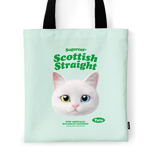 Toto the Scottish Straight TypeFace Tote Bag