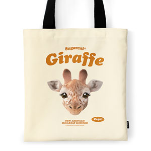 Capri the Giraffe TypeFace Tote Bag