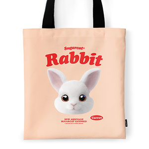Carrot the Rabbit TypeFace Tote Bag