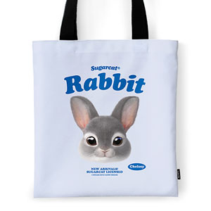 Chelsey the Rabbit TypeFace Tote Bag