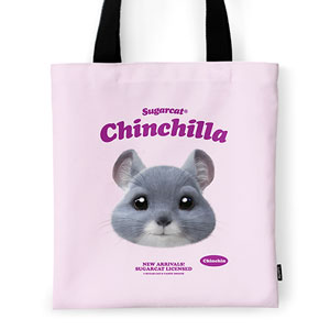 Chinchin the Chinchilla TypeFace Tote Bag