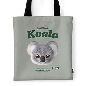 Coco the Koala TypeFace Tote Bag