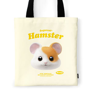 Hamjji the Hamster TypeFace Tote Bag