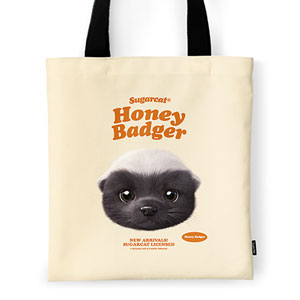 Honey Badger TypeFace Tote Bag