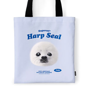 Juju the Harp Seal TypeFace Tote Bag