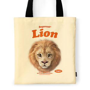 Lager the Lion TypeFace Tote Bag