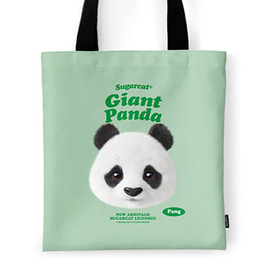 Pang the Giant Panda TypeFace Tote Bag