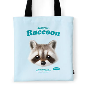 Nugulman the Raccoon TypeFace Tote Bag