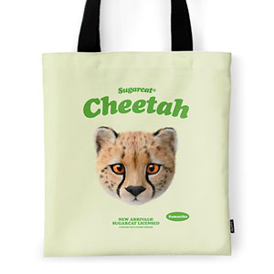 Samantha the Cheetah TypeFace Tote Bag