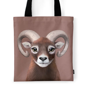 Minos the Mouflon Tote Bag