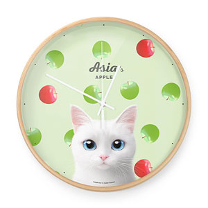 Asia&#039;s Apple Birch Wall Clock