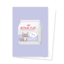 Royalcat Pastel Character Postcard
