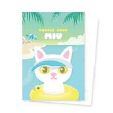 Rubber Duck Miu Character Postcard